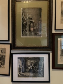 TWO PRINTS, CHRISTMAS IN VIRGINIA SIGNED SHEPPARD