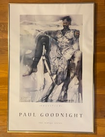PRINT "SATISFIED" SIGNED PAUL GOODNIGHT , THE INDIGO SERIES