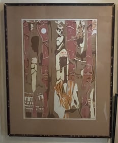 ARTISTS PROOF 1974 AFRICAN ART SIGNED CEESAY? EVENING WORLD #2