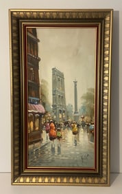 PRINT ON CANVAS, PEOPLE IN THE CITY