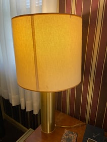 PAIR OF TALL BRASS LAMPS