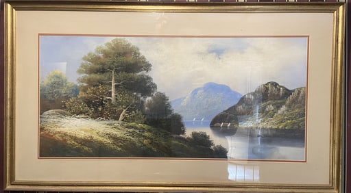 PAINTING LANDSCAPE WITH SAILBOATS