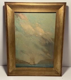 SAILBOAT PAINTING ON BOARD 14 X 18