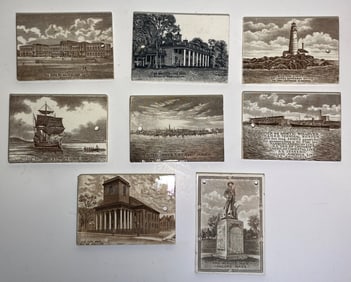 WEDGWOOD CALENDAR TILES, BOSTON, MT VERNON