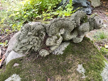 CONCRETE GARDEN DRAGON 24" L