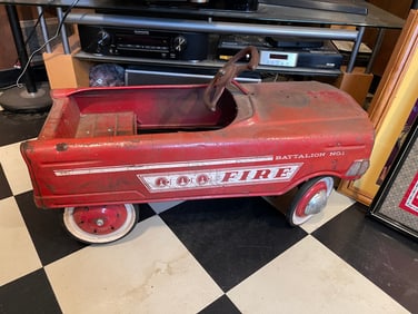 FIRE TRUCK PEDAL CAR