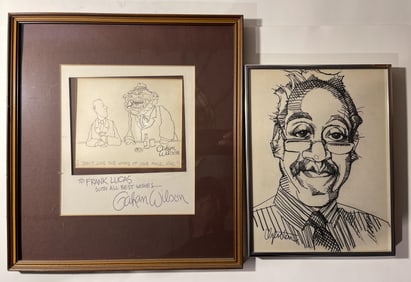 CARICATURE BY PLAYBOY ARTIST GAHAN WILSON, 8 X 10, 9 X 12