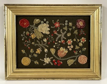 C 1810 stump work of fruit/vines