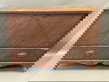 PAINT DECORATED BLANKET BOX