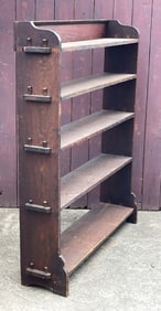 MISSION OAK COLLAPSIBLE BOOK RACK