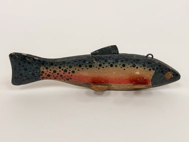 FOLK ART PAINTED FISH DECOY