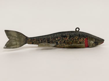 FOLK ART PAINTED FISH DECOY