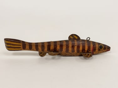 FOLK ART PAINTED FISH DECOY