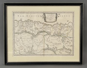 CIRCA 1600'S NORTH AFRICA MAP