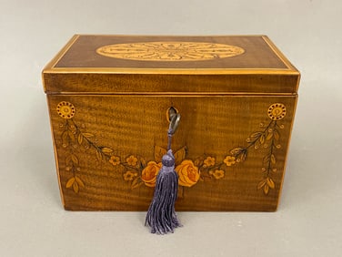 INLAID TEA CADDY