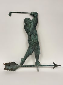 GOLFER WEATHERVANE C. 1920-1940