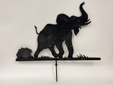 RARE ELEPHANT WEATHERVANE C 1900