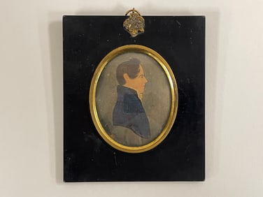 1800-1810 watercolor on vellum of young man