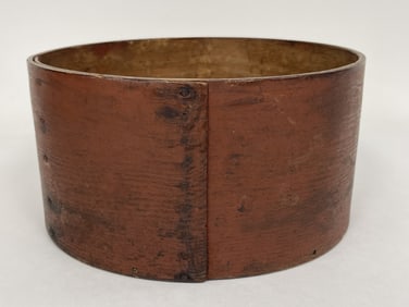 19th c Shaker measure in red paint