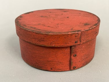EARLY RED PANTRY BOX