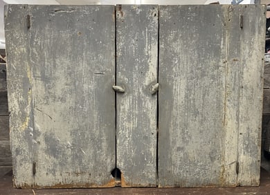 BLUE TWO DOOR WALL CUPBOARD