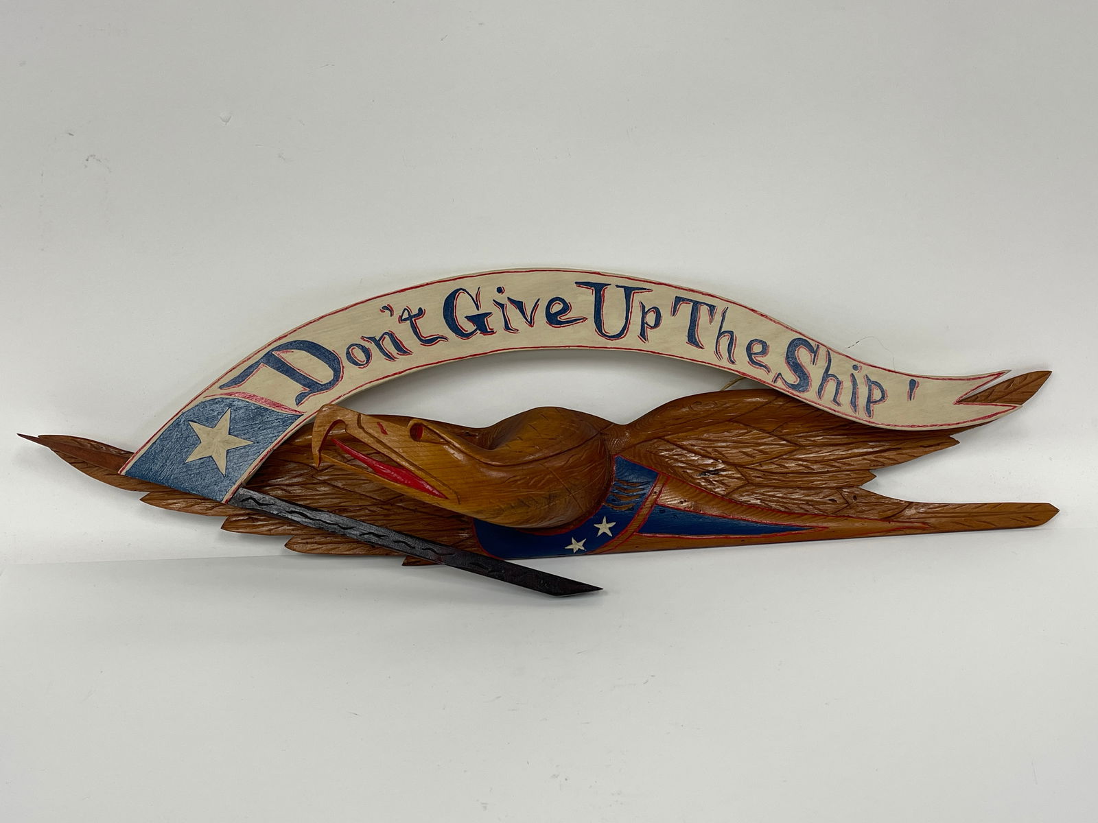 CARVED AND POLYCHROME PAINTED AMERICAN EAGLE (1 of 6)