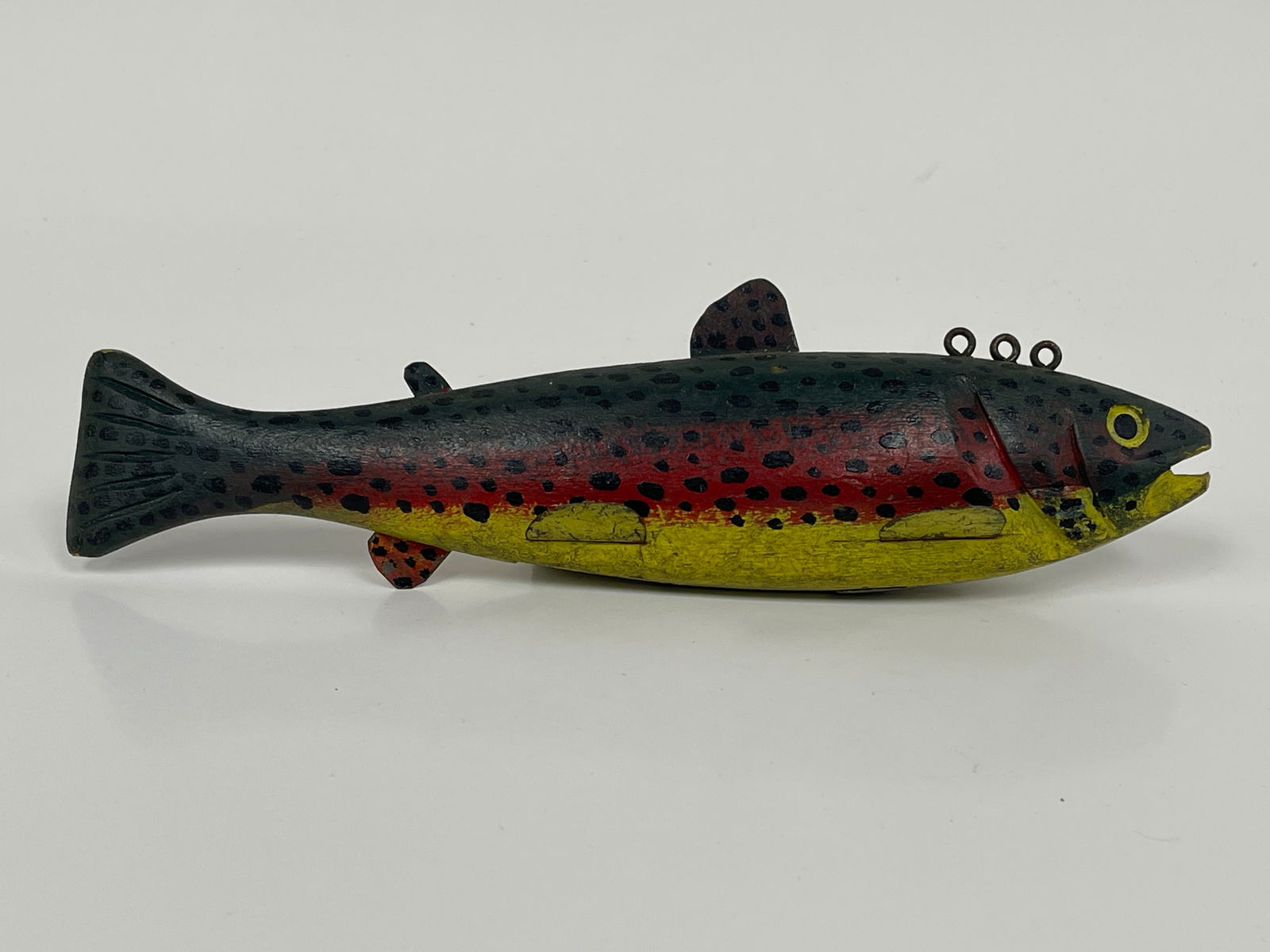 10.5" FISH DECOY , DOUBLE WEIGHTED WITH TIN FINS (1 of 4)