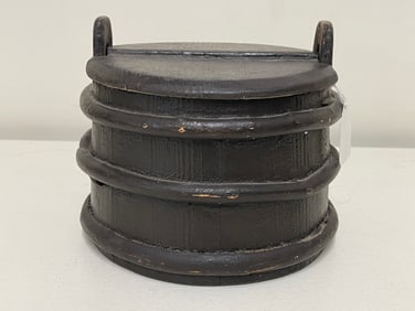 PAINTED GREEN FIRKIN