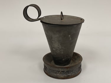 EARLY & UNUSUAL SHEET IRON TODDY MIXER