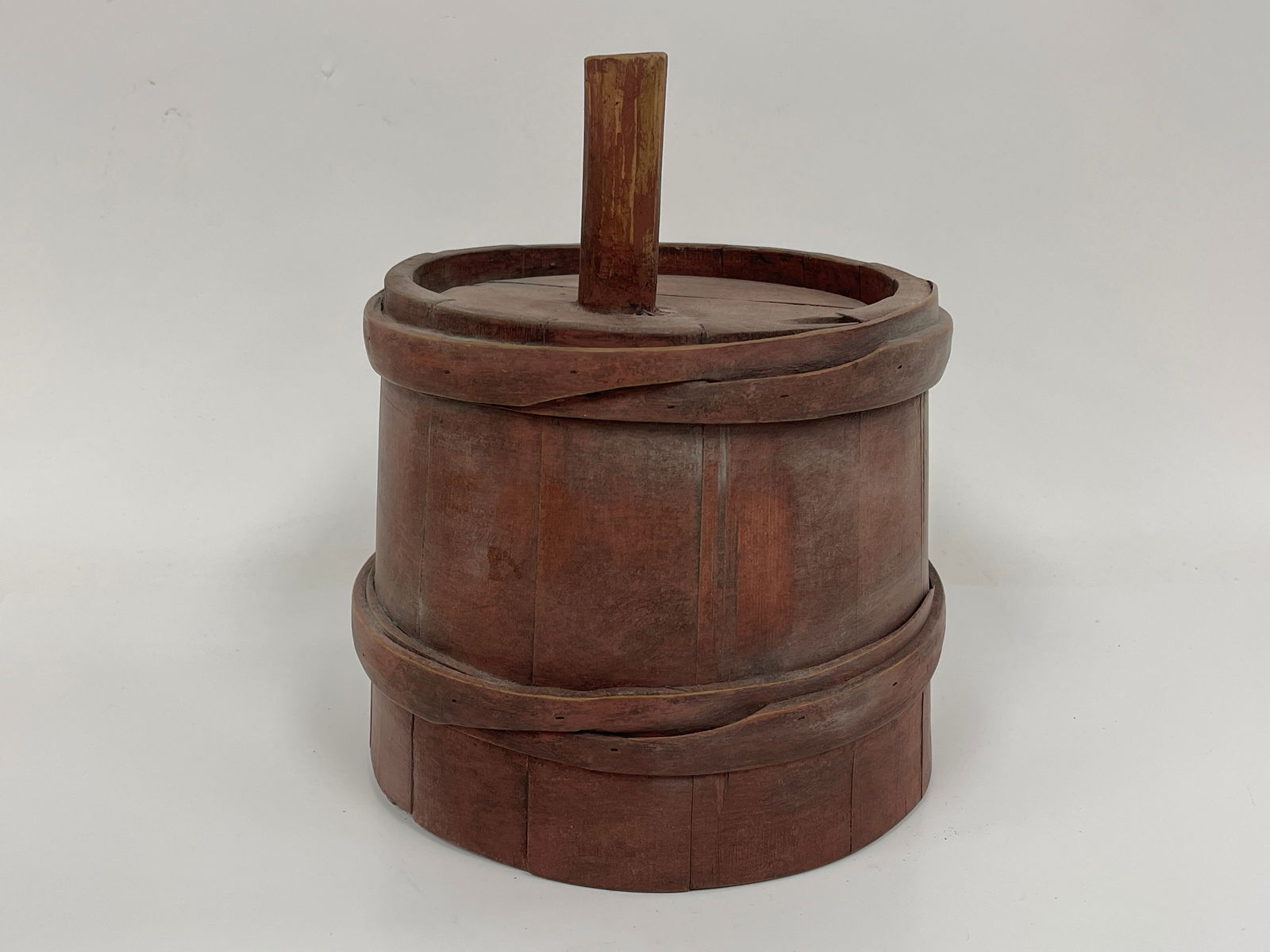 EARLY BARREL SHAPED , WOODEN BANDED APPLE CIDER FUNNEL (1 of 4)