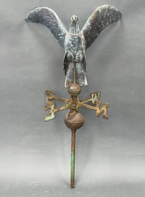 COPPER EAGLE WEATHERVANE ON DIRECTIONAL