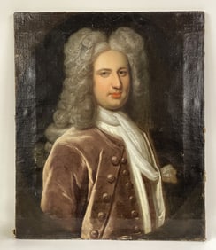 PERIOD PORTRAIT OF GOVERNOR BELCHER , FOUNDER OF BELCHERTOWN