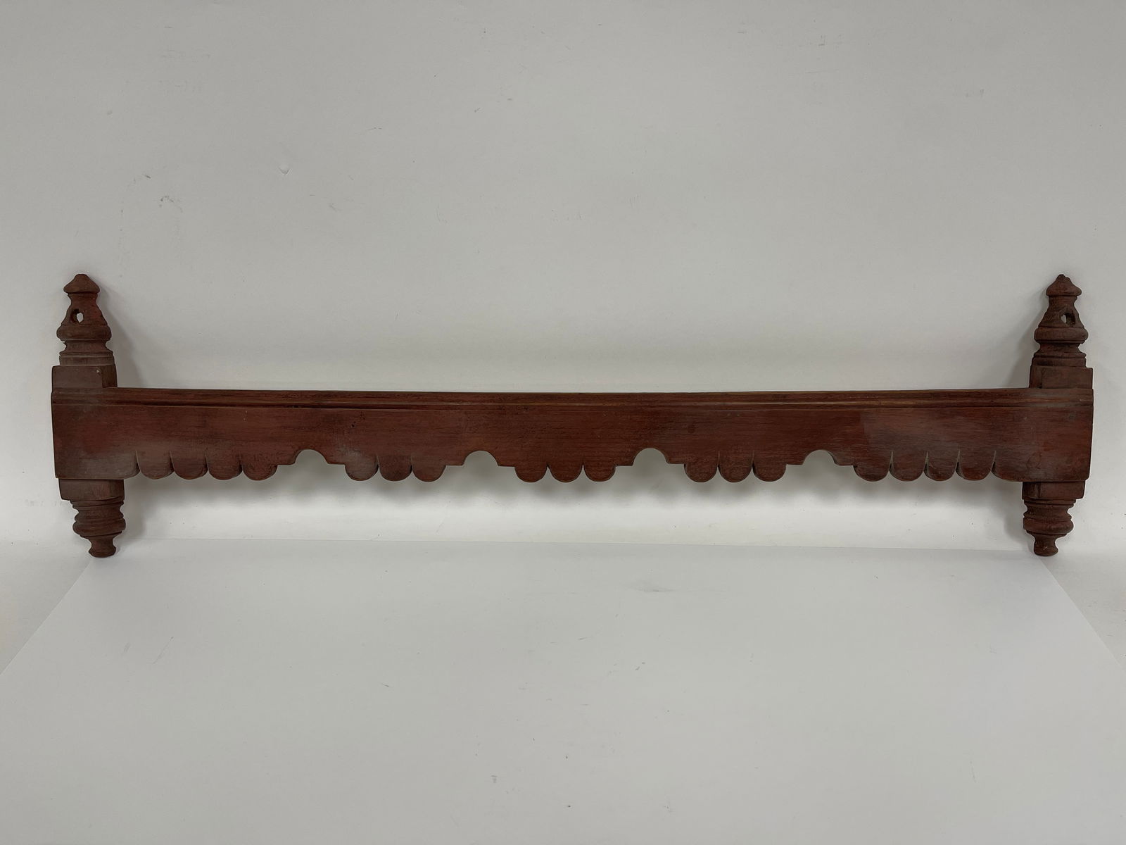 FANCY RED WOODEN WALL RACK FOR SPOONS (1 of 3)