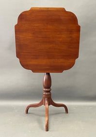 Cherry shaped tip top candle stand, Connecticut 1800-1820