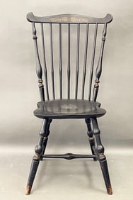 A nice example of a New England fanback windsor, 1770-1800