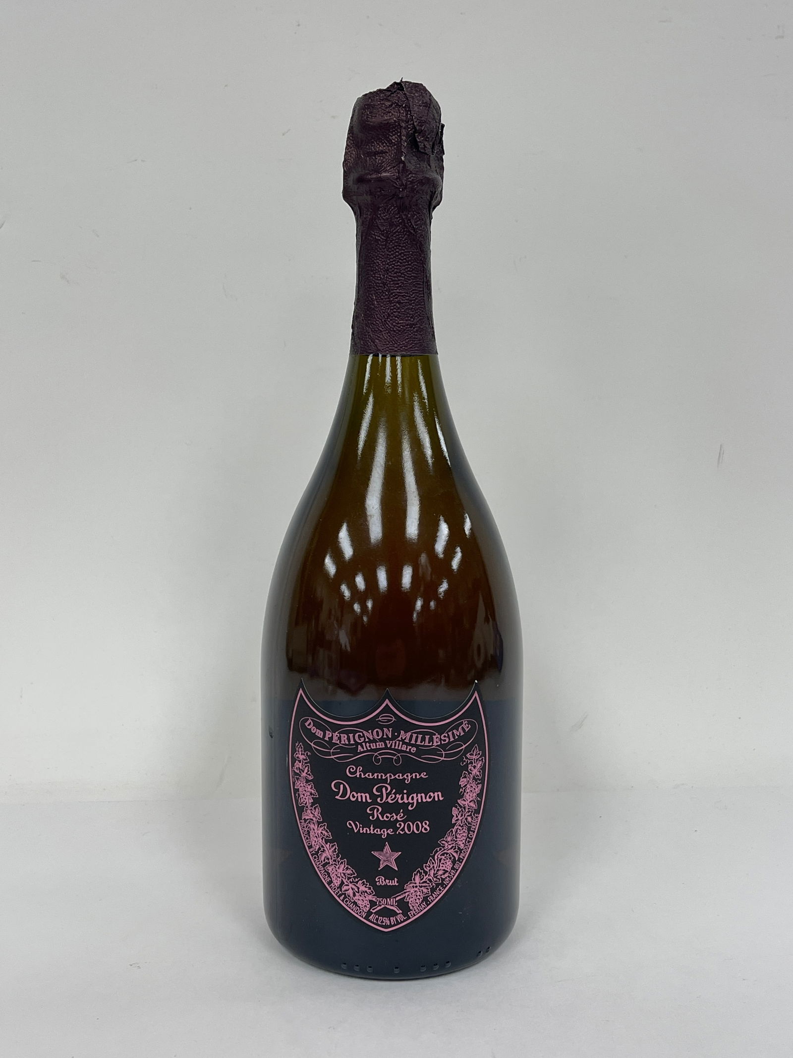 2008 ROSE DOM PERIGNON CHAMPAGNE UNOPENED 750 ML (1 of 3)