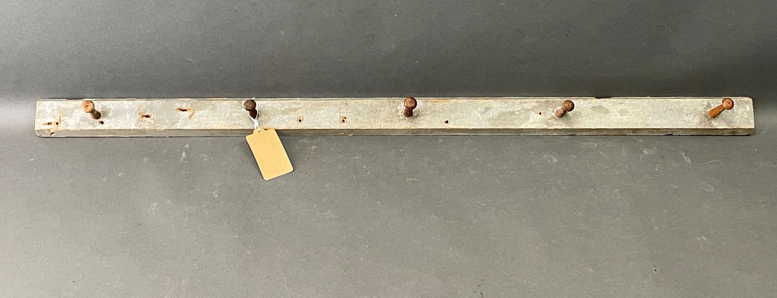 Original 19th c Enfield, Ct Shaker painted peg rack (1 of 4)