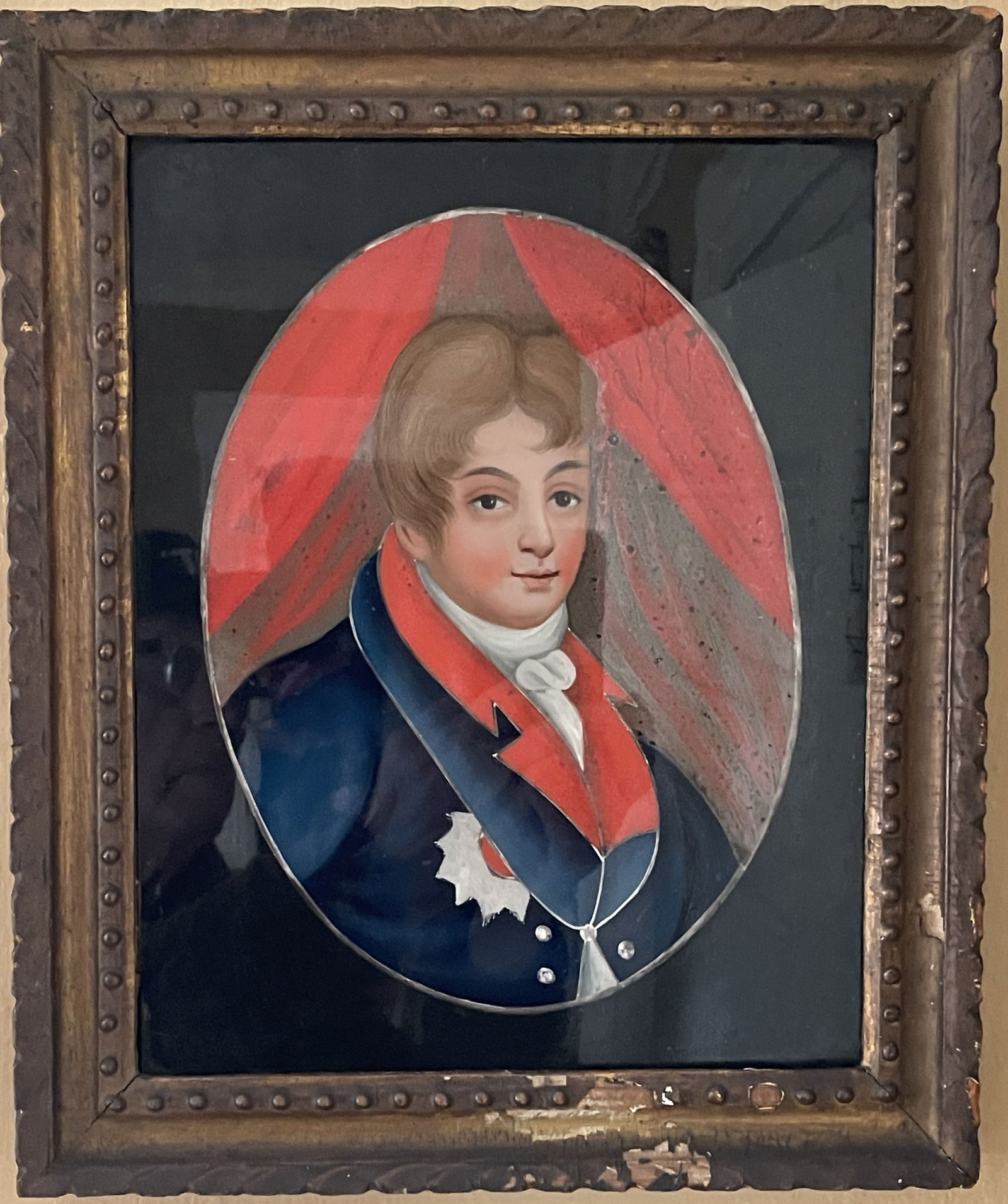 REVERSE PORTRAIT ON GLASS: REVERSE PORTRAIT ON GLASS 10" X 12"