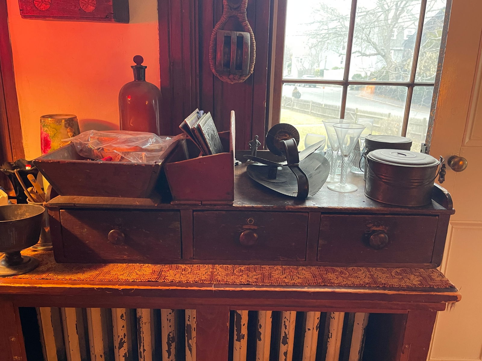 THREE DRAWER DESK (1 of 3)