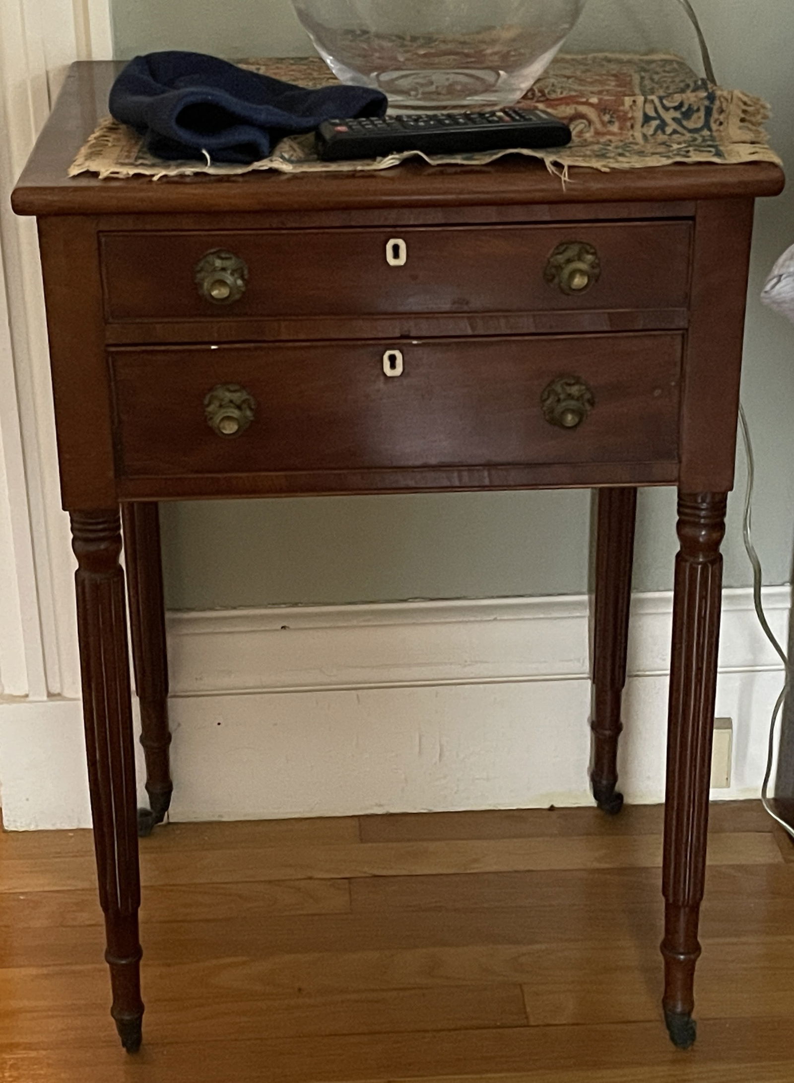 TWO DRAWER STAND: TWO DRAWER STAND 20" X 16" X 30"