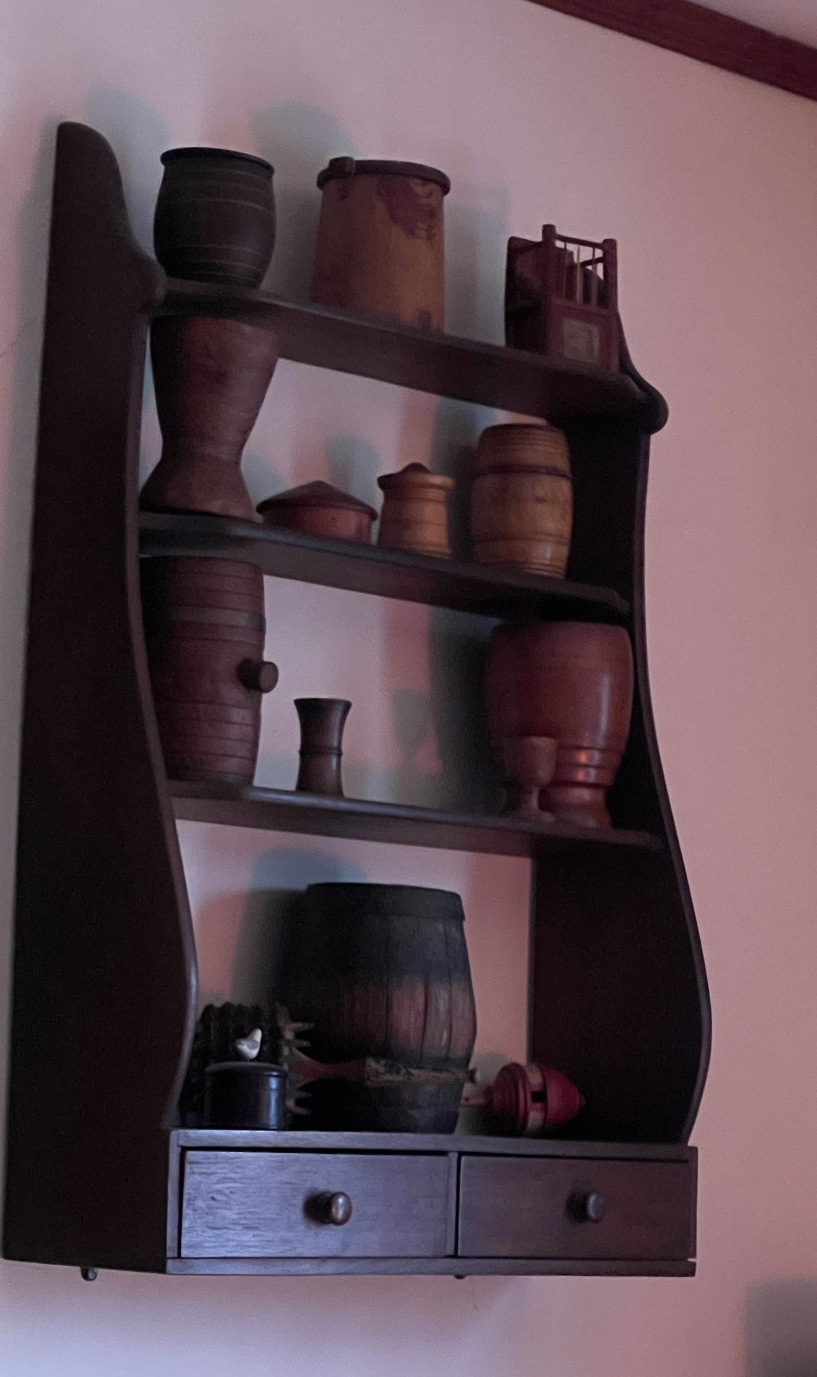 WHALE TAIL SHELF TWO DRAWER - 3