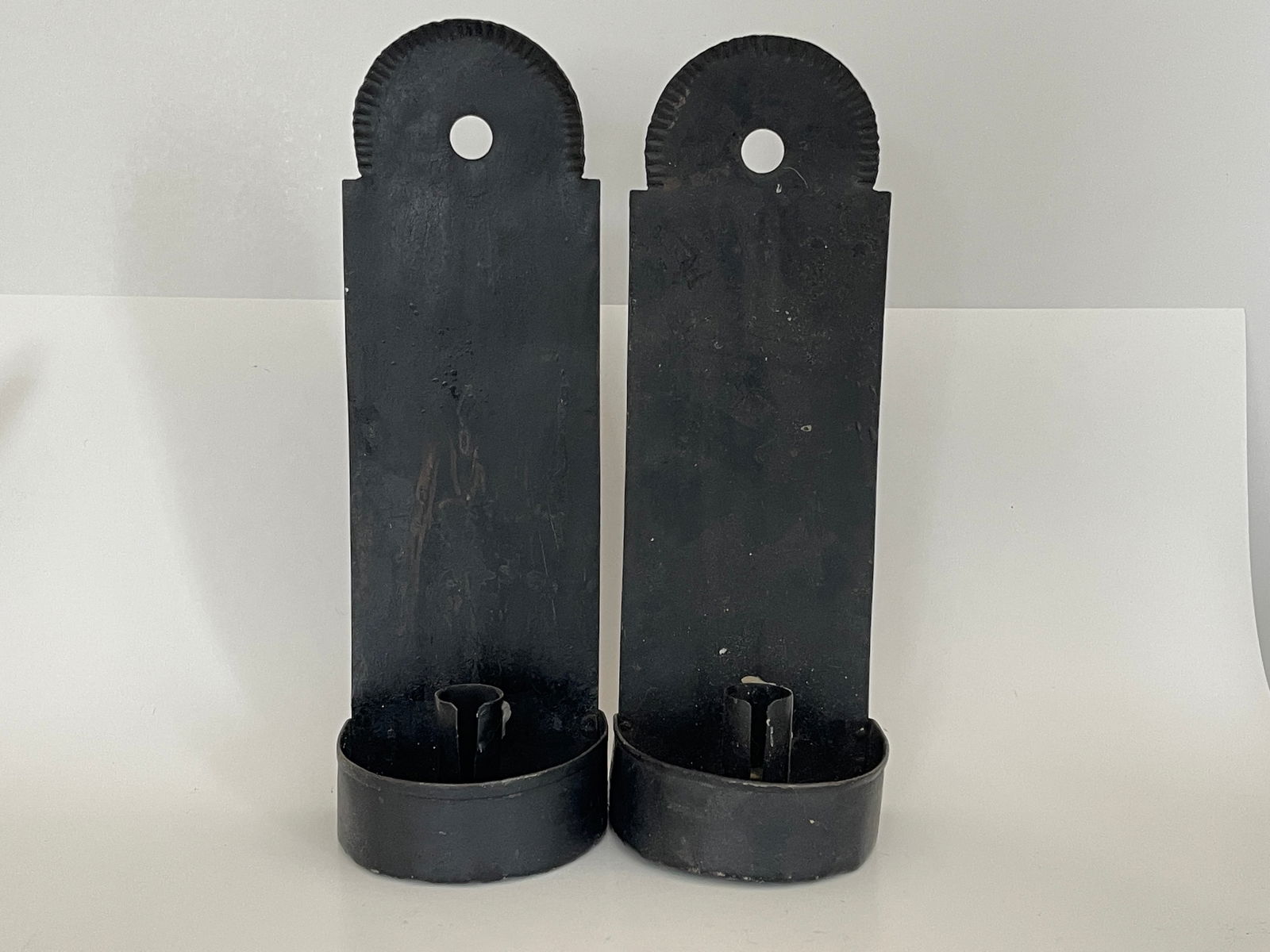 PAIR TIN SCONCES (1 of 4)