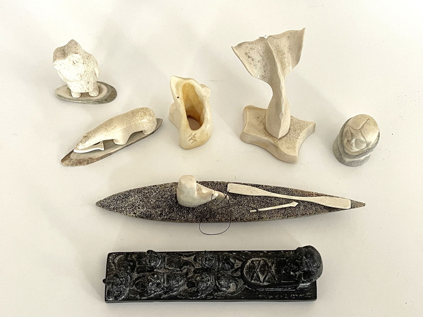 MISC. CARVED BONE ITEMS, INUIT (1 of 3)