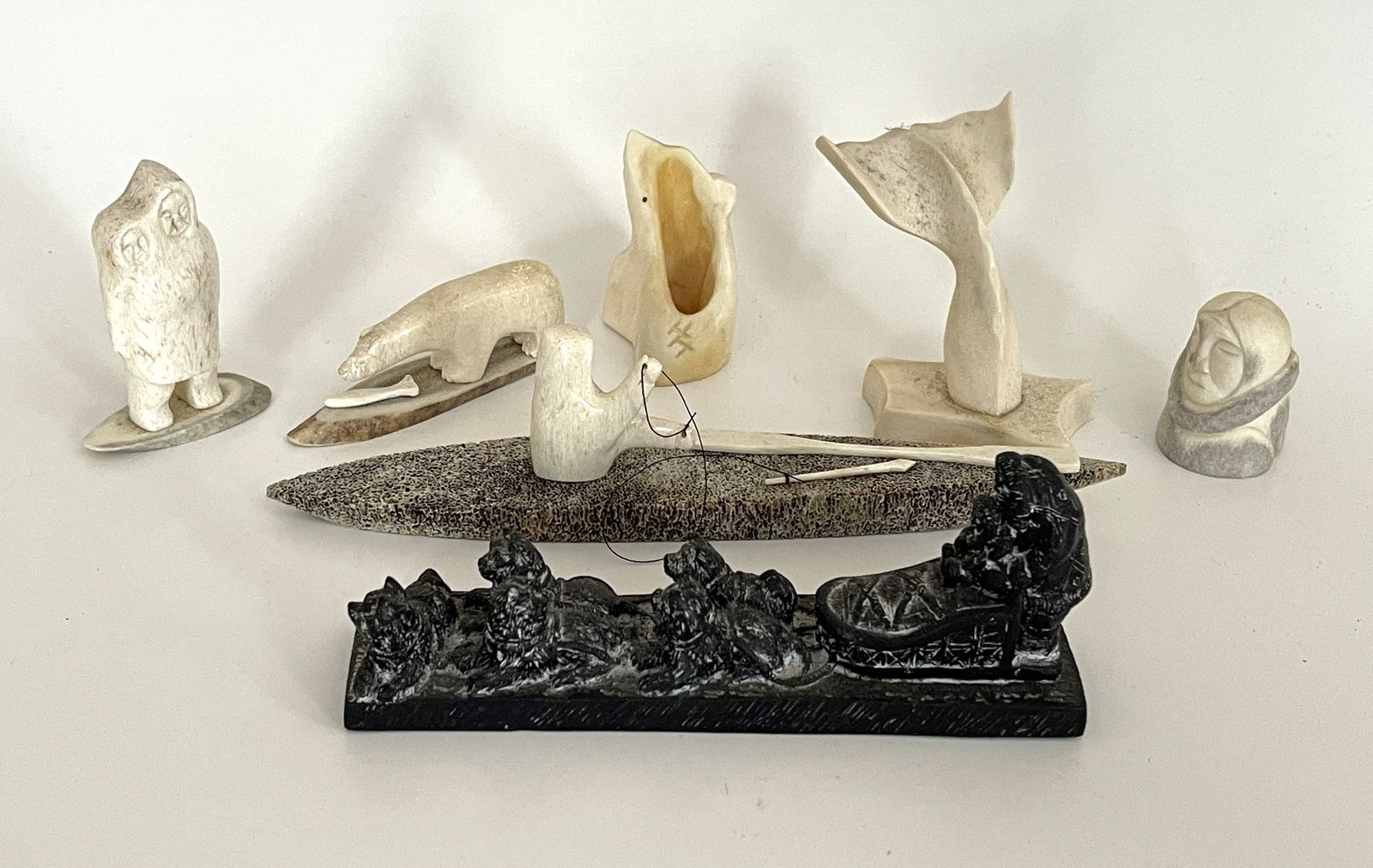 MISC. CARVED BONE ITEMS, INUIT - 2