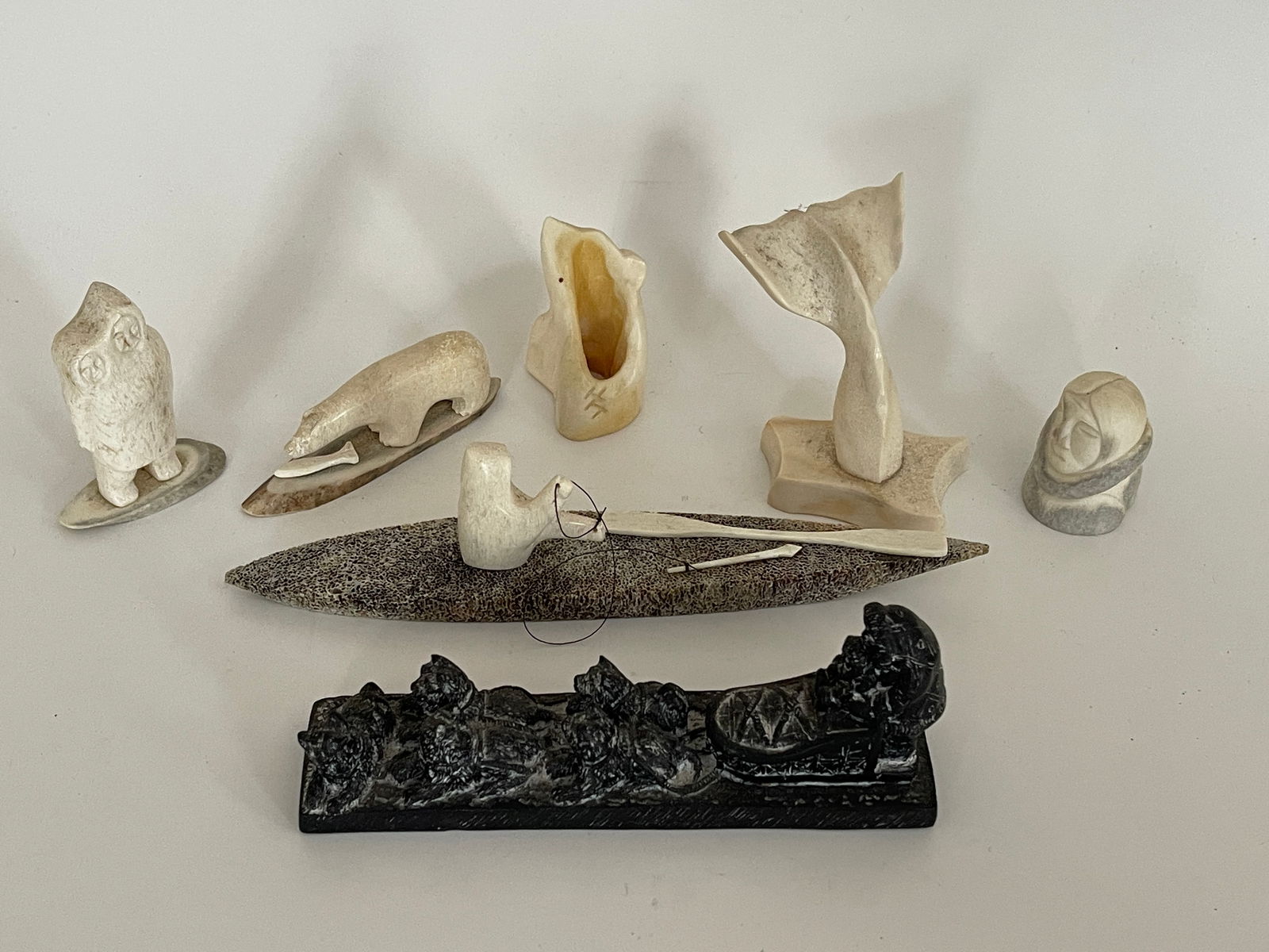 MISC. CARVED BONE ITEMS, INUIT - 3