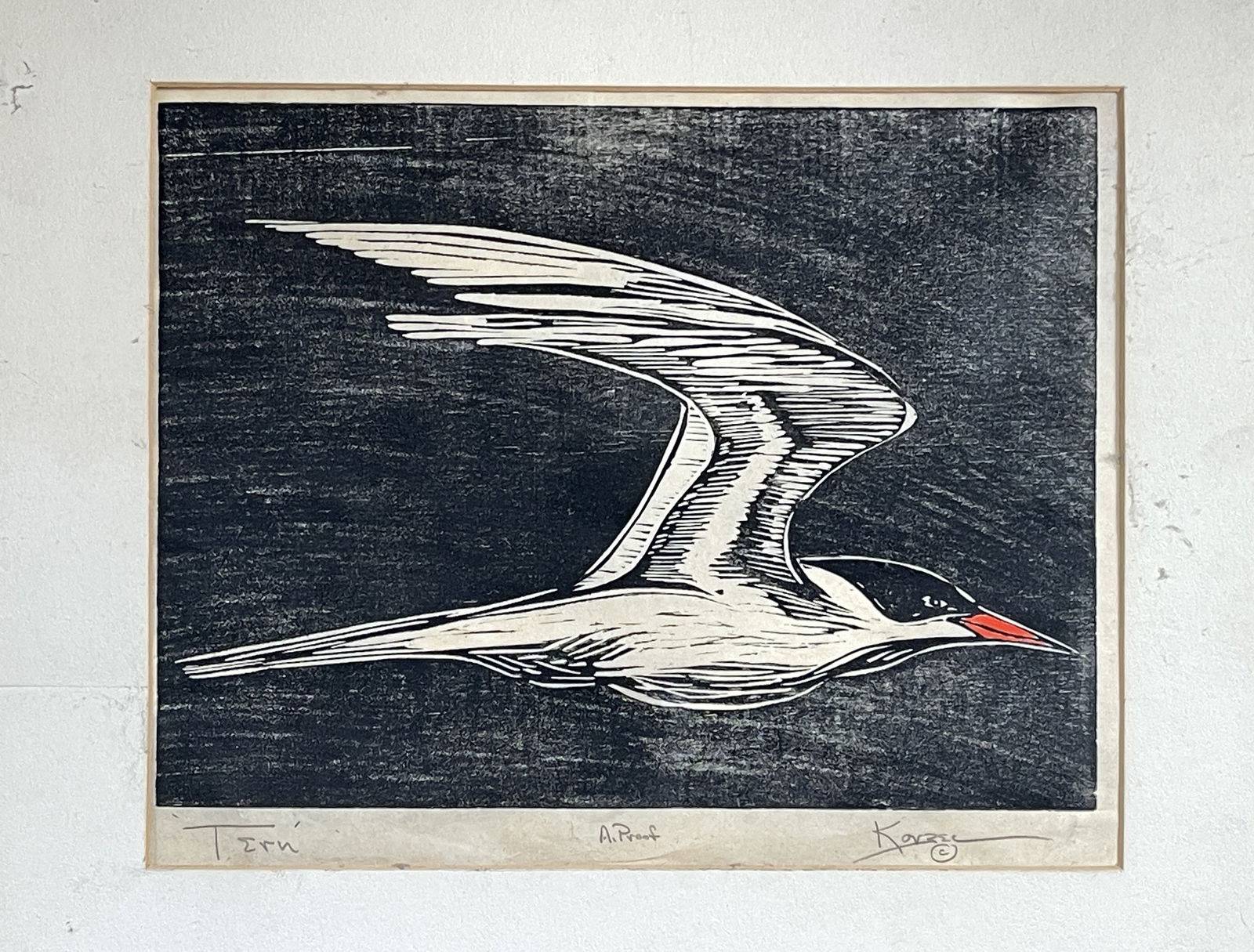 ARTIST PROOF OF A TERN SIGNED: ARTIST PROOF OF A TERN SIGNED