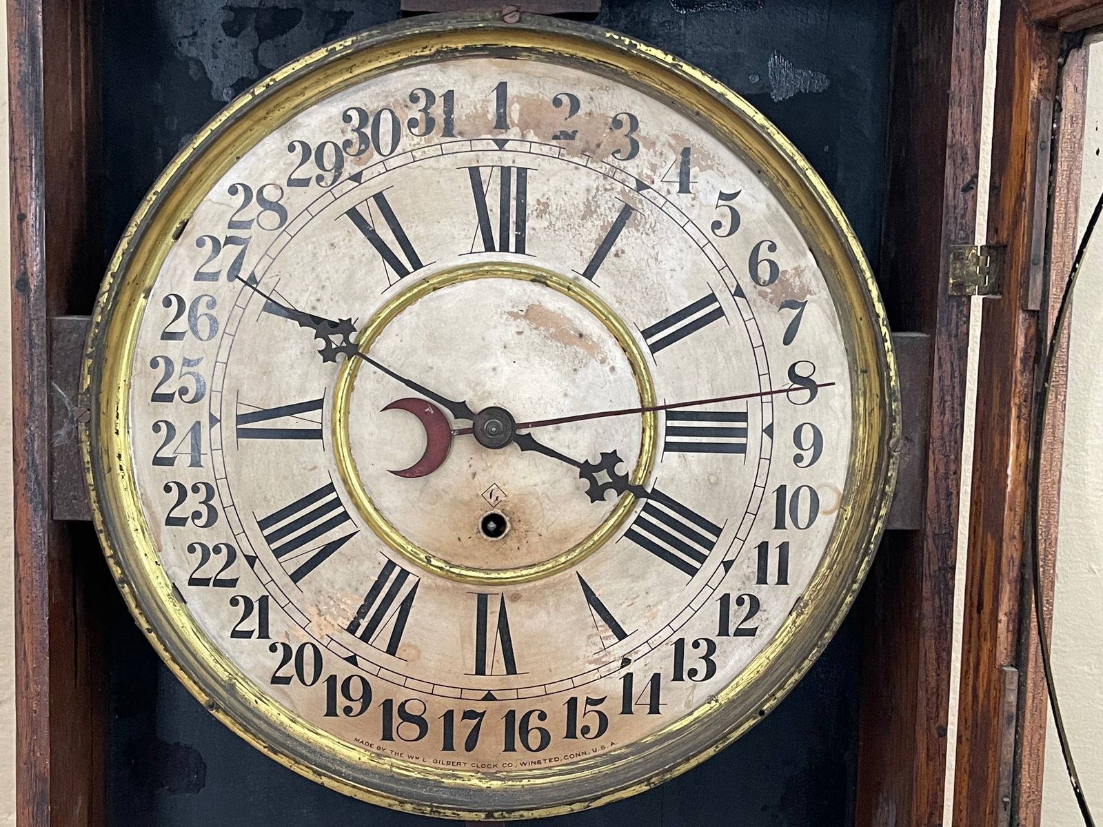 ANTIQUE REGULATOR CLOCK - 4