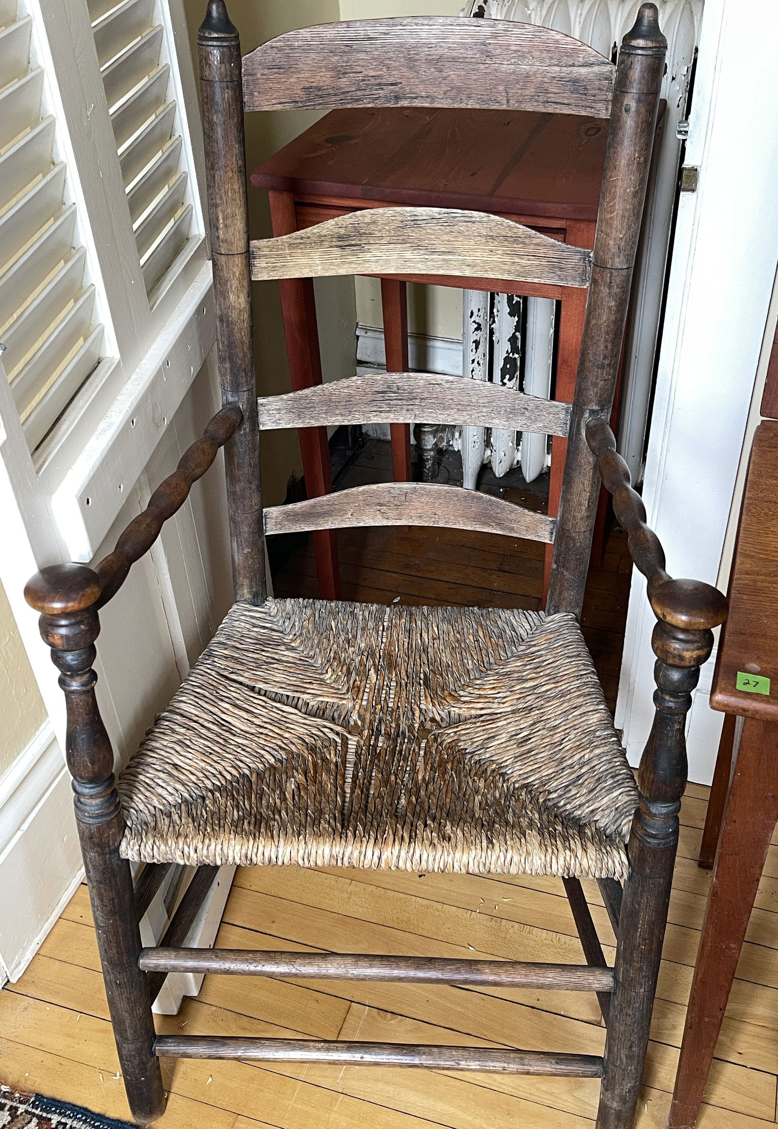 EARLY MUSHROOM ARM CHAIR 40 X 22 X 17 SEAT (1 of 3)