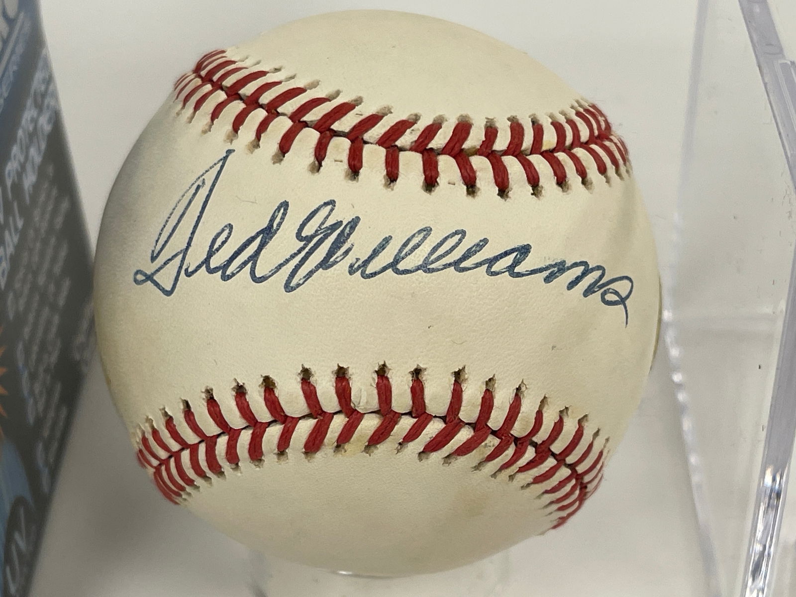 TED WILLIAMS SIGNED BASEBALL - 2
