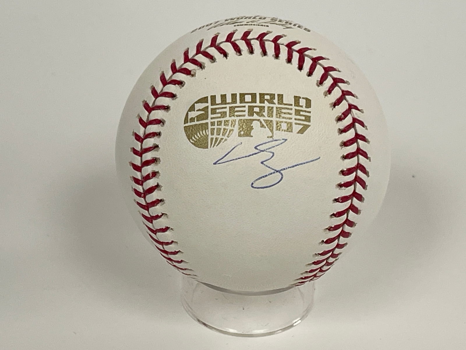MANNY RAMIREZ 2007 WORLD SERIES SIGNED BASEBALL - 2
